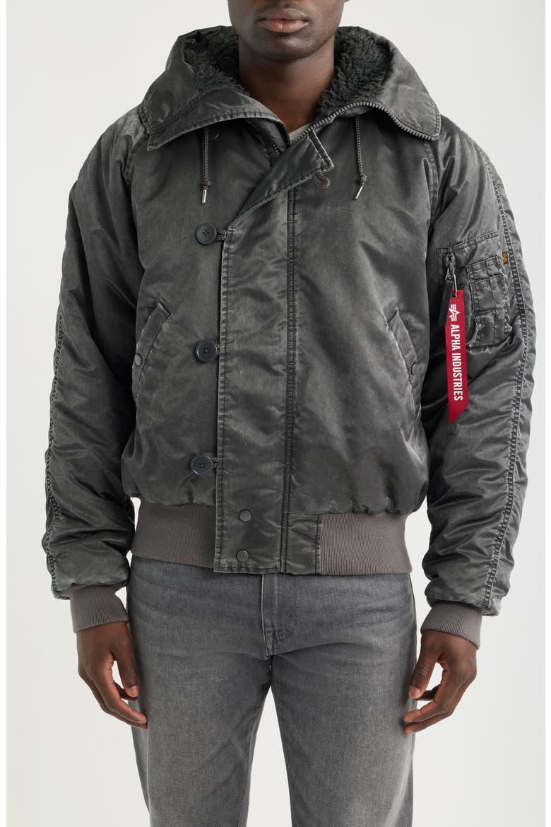 N-2B Heritage Fit Parka, Alternate, color, BLACK