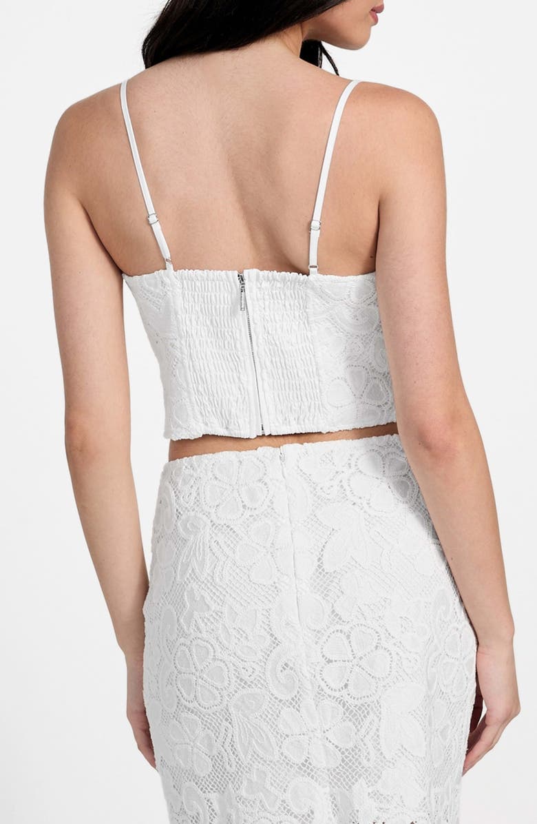 GUESS Delilah Floral Embroidery Crop Top, Alternate, color, 