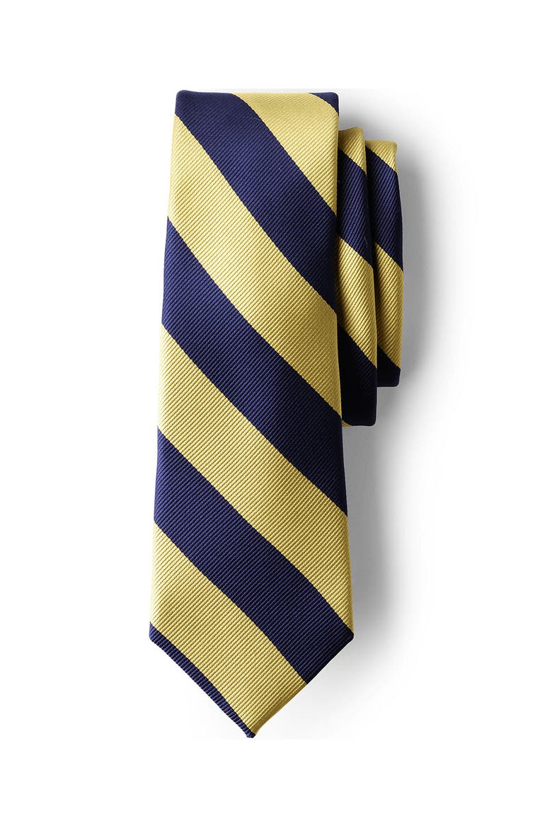 School Uniform Kids Stripe To Be Tied Tie, Main, color, Classic Navy/Gold Stripe