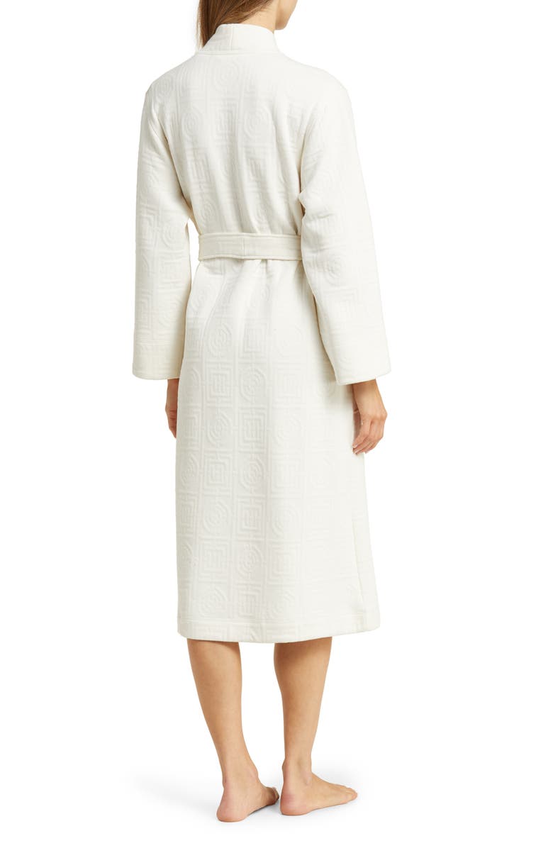 Natori Infinity Quilted Jacquard Robe, Alternate, color, Cream