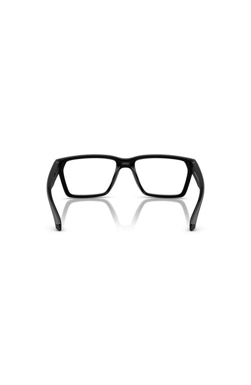 Arnette 55mm Rectangle Optical Glasses In Black
