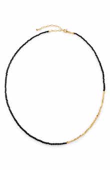 Monica Vinader Mini Nugget Stone Beaded Necklace