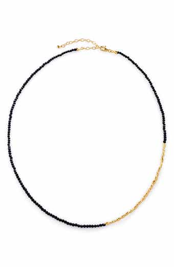 Monica Vinader Mini Nugget Stone Beaded Necklace