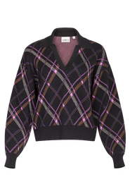 Untitled in Motion Plaid Collared Knit Polo