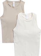 YOGALICIOUS 2-Pack Seamless Carrie Racerback Tanks
