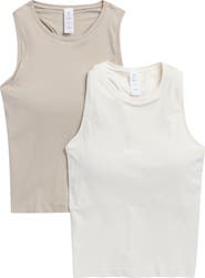 YOGALICIOUS 2-Pack Seamless Carrie Racerback Tanks