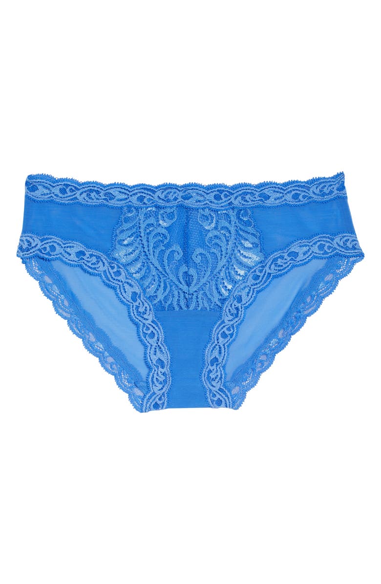 Natori Feathers Hipster Briefs, Alternate, color, Pool Blue