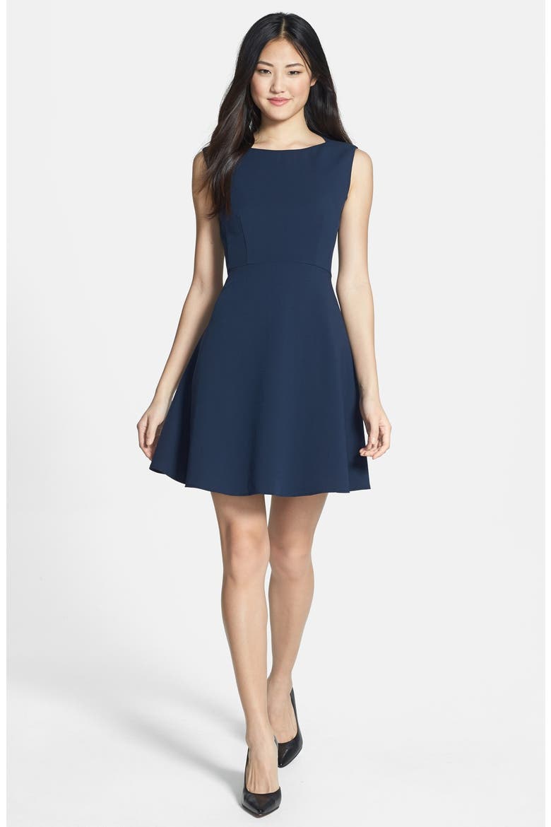 Feather Ruth Fit & Flare Dress, Alternate, color, NOCTURNAL