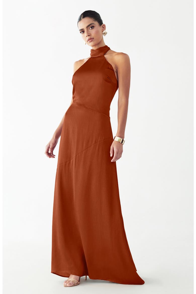 Shaw Maxi Dress, Alternate, color, Copper