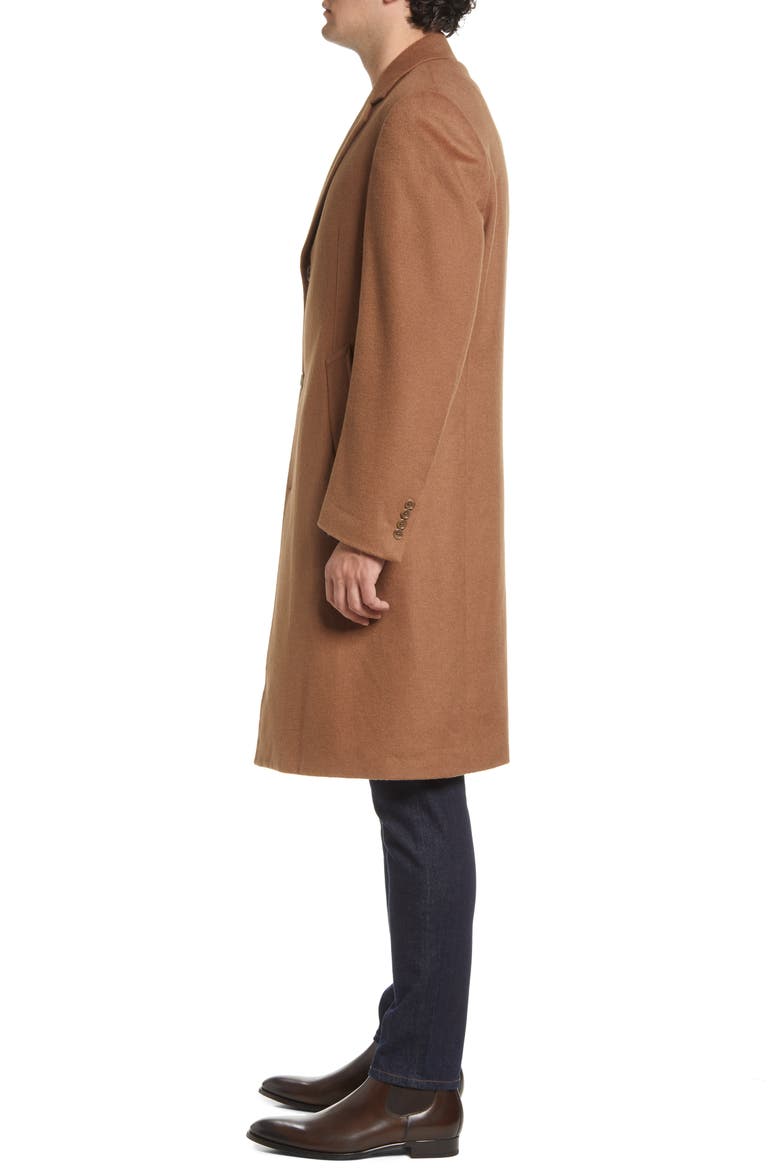 Simon Wool Blend Topcoat, Alternate, color, CAMEL