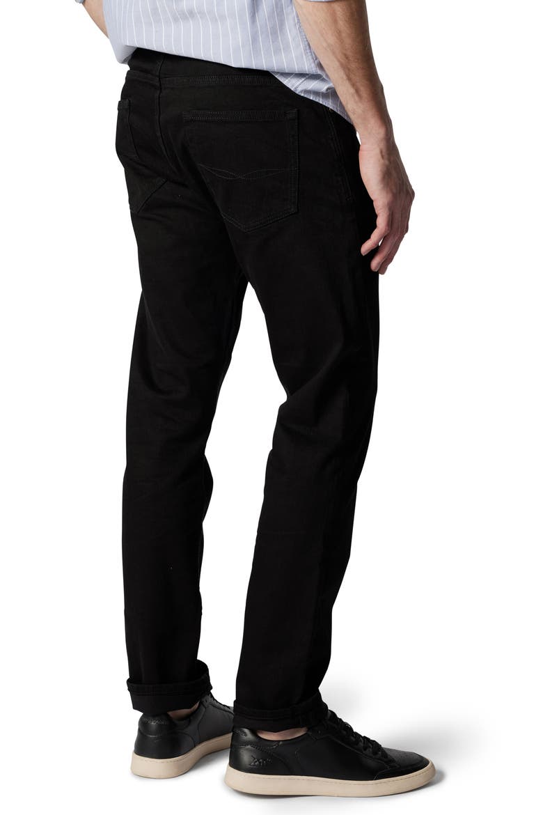 Longburn Black Straight Leg Jeans, Alternate, color, NERO