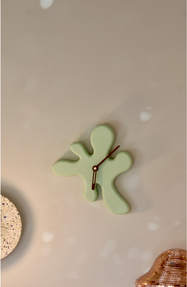 Sofiest Designs Splat Clock Kit, Alternate, color, Tea Green