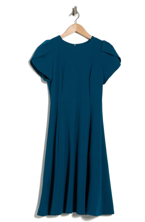 Tulip Sleeve Midi Dress