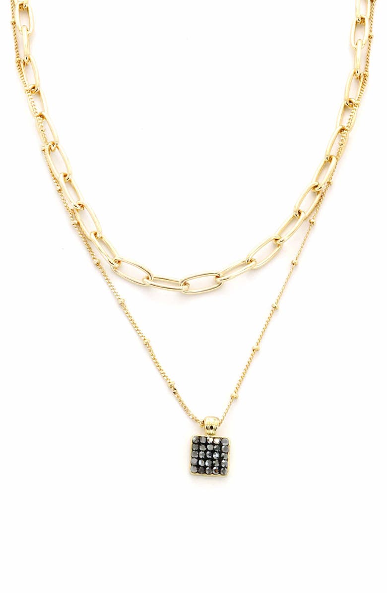 Panacea Layered Pendant Necklace, Main, color, 