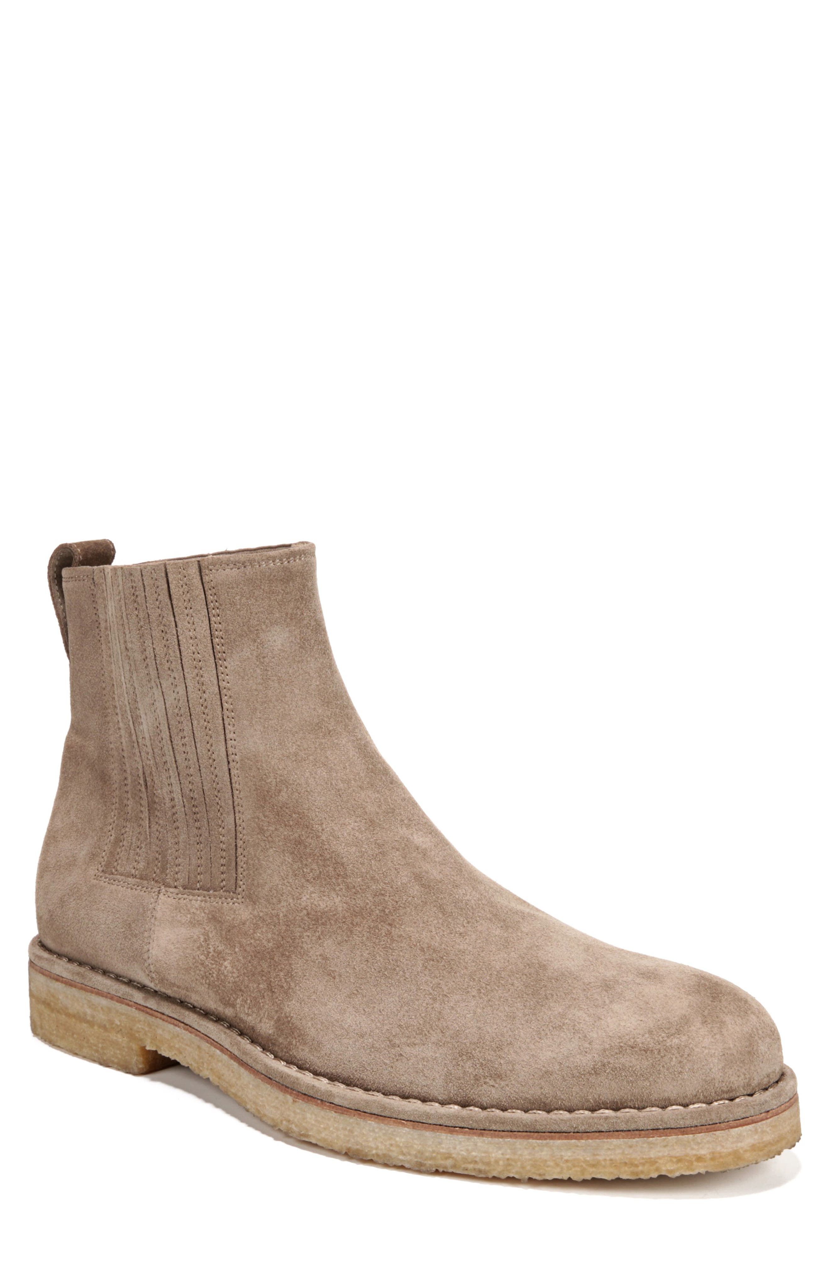 Carmine Chelsea Boot, Main, color, FLINT SUEDE