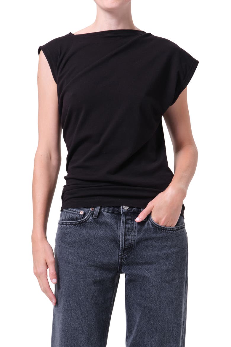 Beth Asymmetric Top, Main, color, BLACK