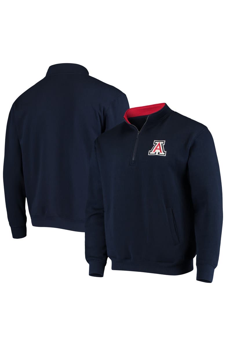 COLOSSEUM Men's Colosseum Navy Arizona Wildcats Tortugas Logo Quarter-Zip Jacket, Alternate, color, Navy