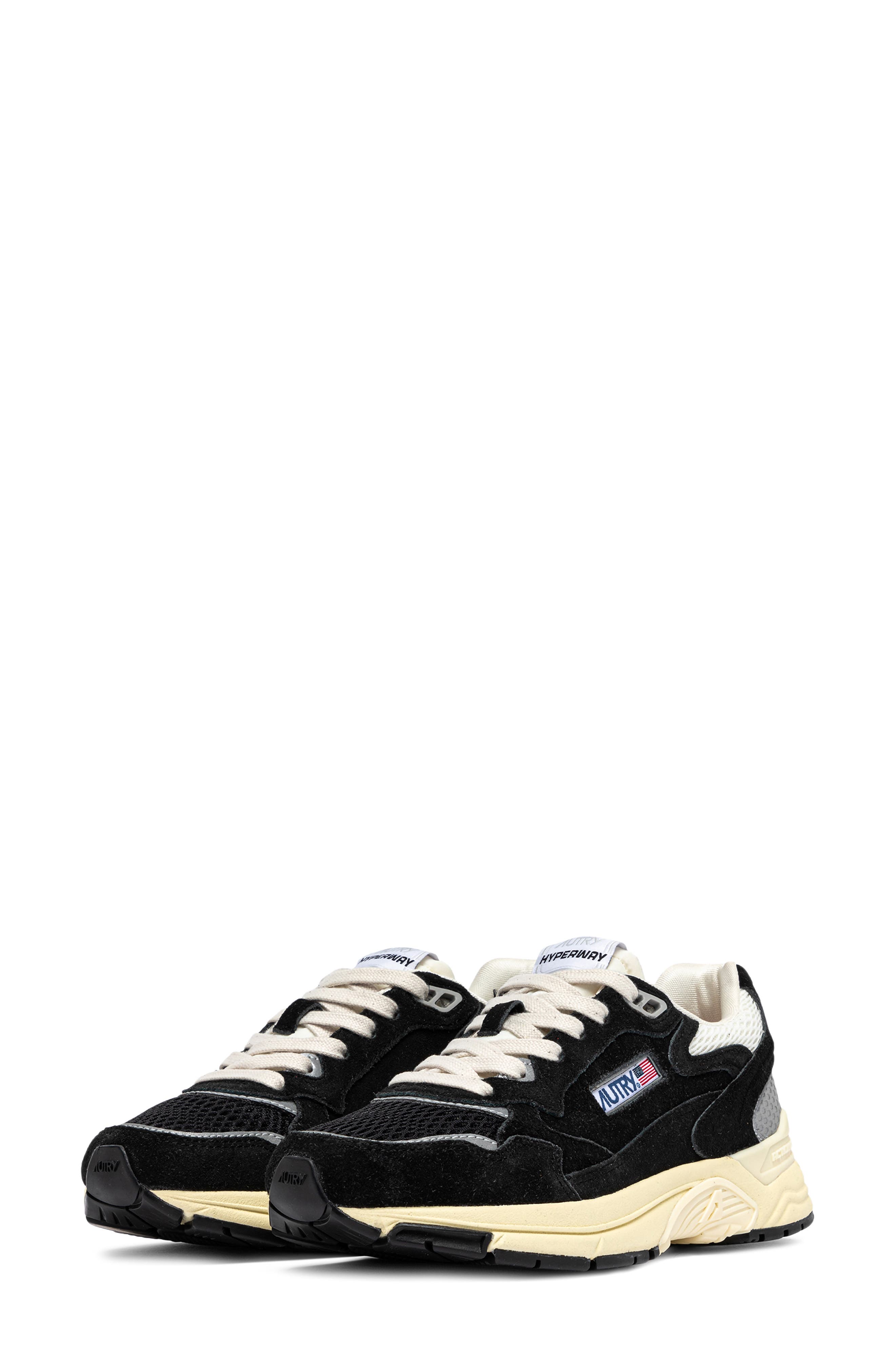 Hyperway Low Sneaker, Alternate, color, BLACK/ SILVER