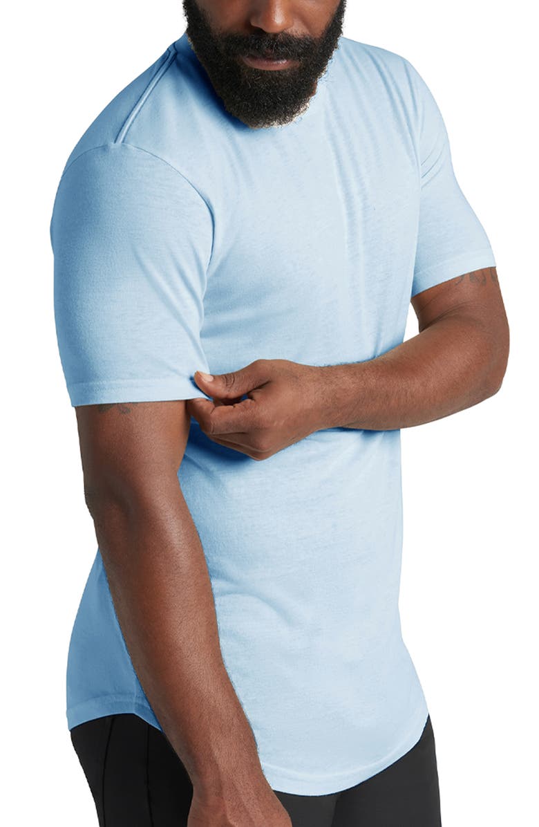 Goodlife Scallop Crewneck T-Shirt, Alternate, color, Cool Blue