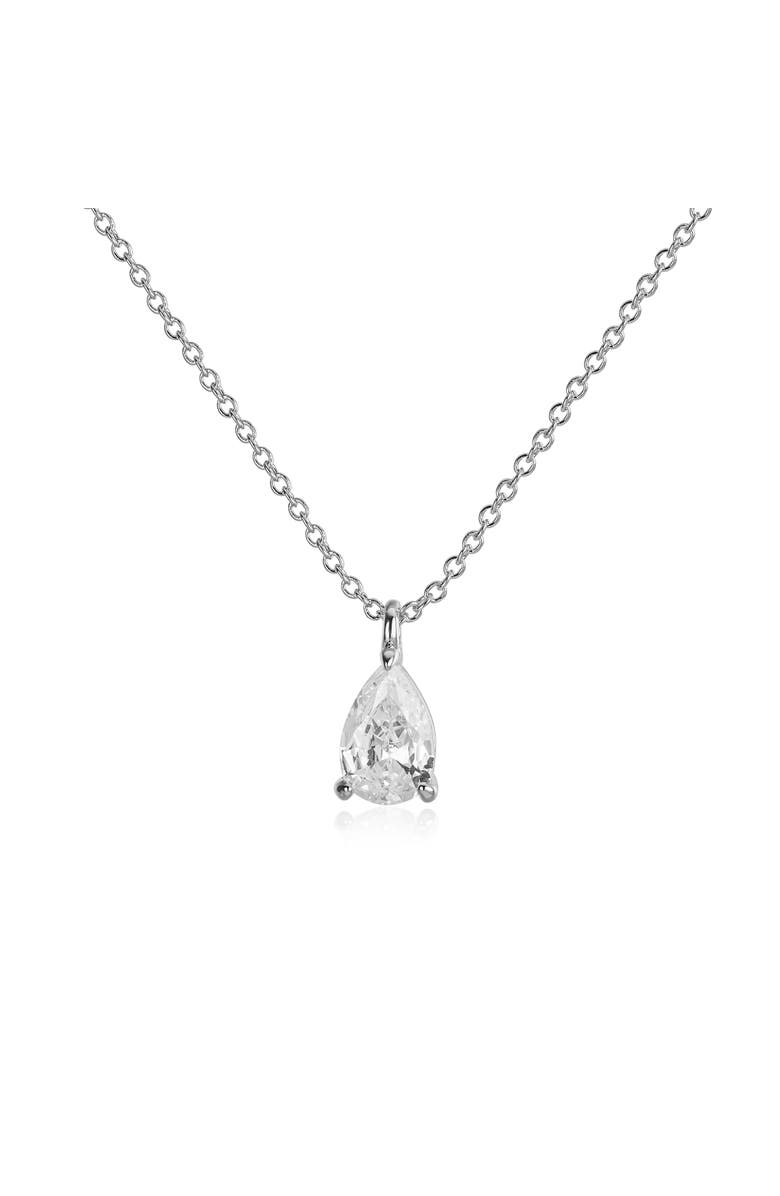Untamed Petals Elizabeth Crystal Pendant, Main, color, Silver