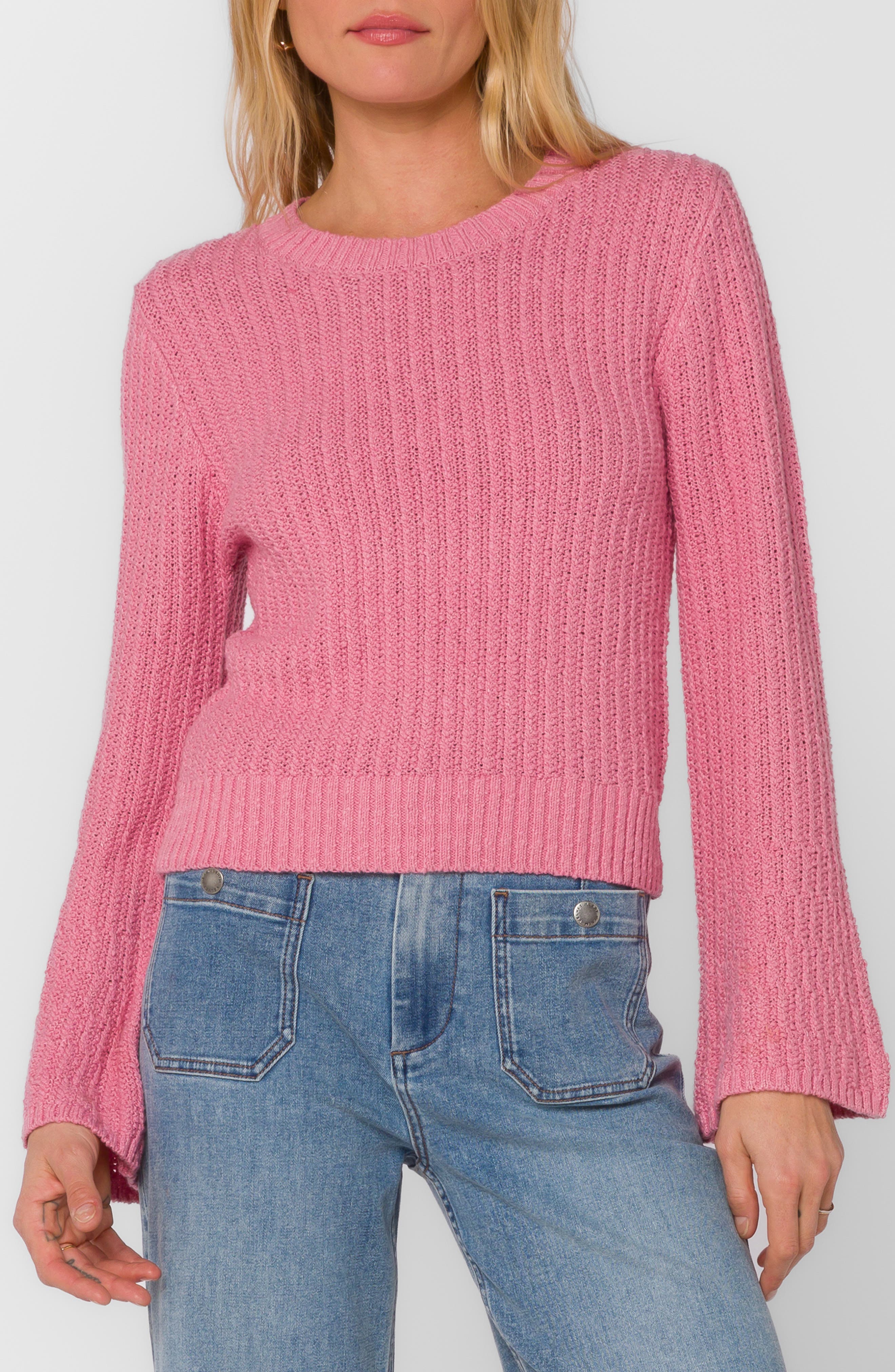 Solvang Bell Sleeve Crewneck Sweater