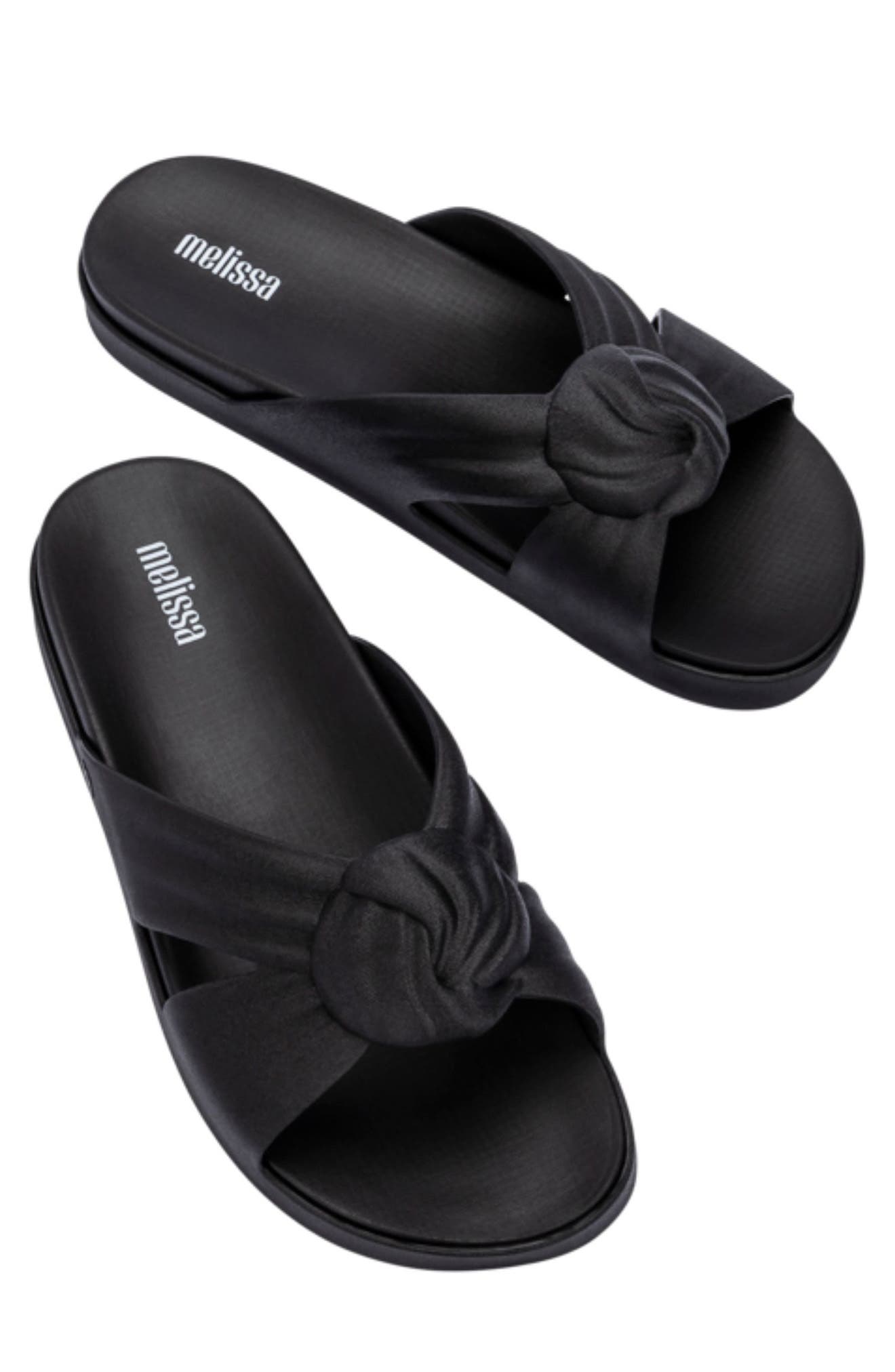 Melissa Plush Knotted Slide Sandal, Alternate, color, 
