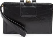 HOBO Violet Leather Wristlet