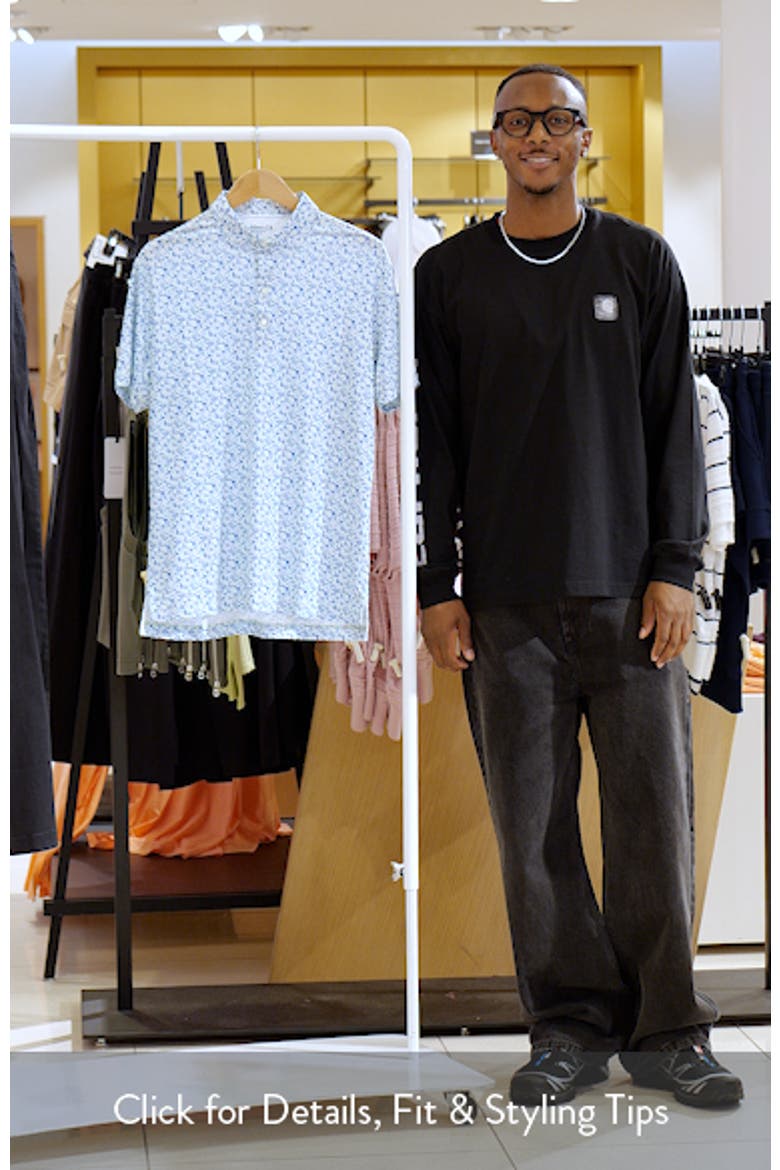 Charmer Floral Performance Jersey Polo video
