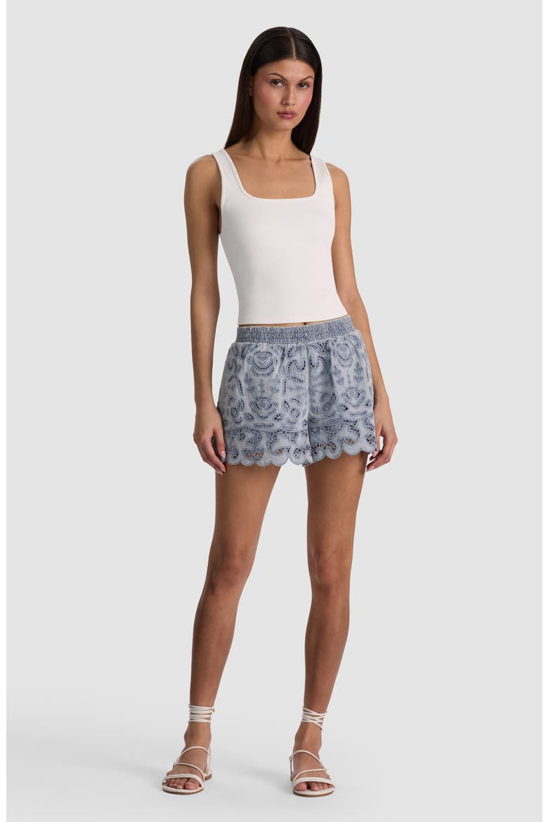 Kenley Eyelet Shorts, Alternate, color, SIERRA LIGHT BLUE