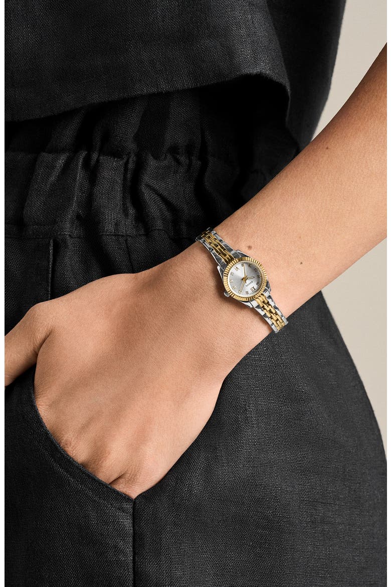 Scarlette Mini Bracelet Watch, 20mm, Alternate, color, TWO TONE