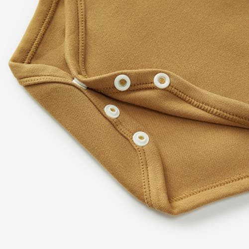 Milkbarn Brushed Long Sleeve One Piece In Brown