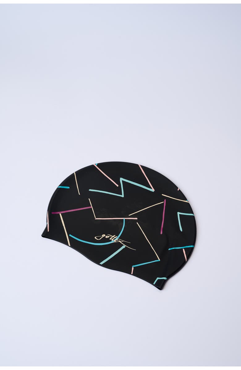 Free Sport by Gottex Swim Cap, Main, color, Kai-Black-Multi