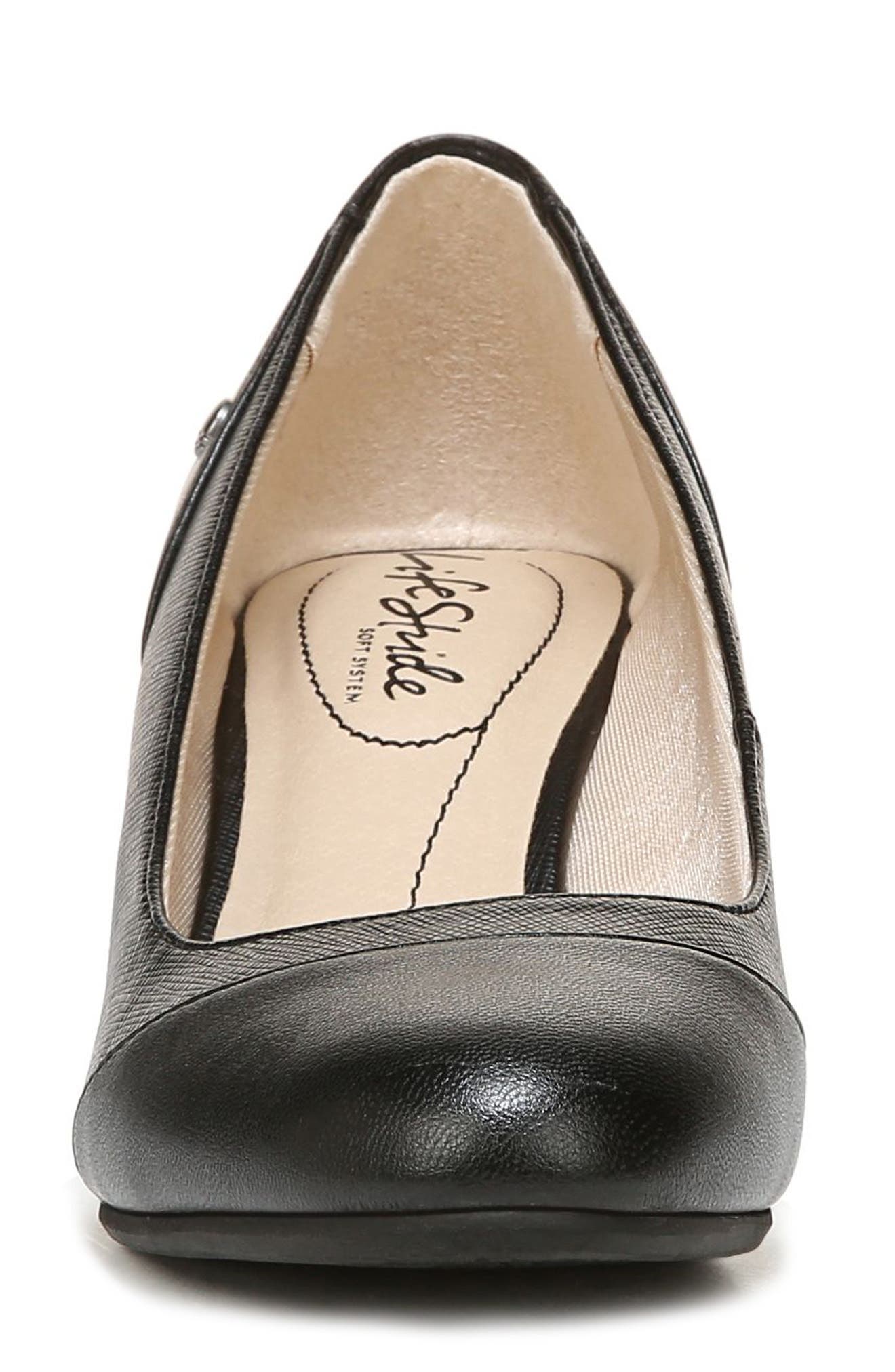 LifeStride Dreams Wedge Pump, Alternate, color, Black