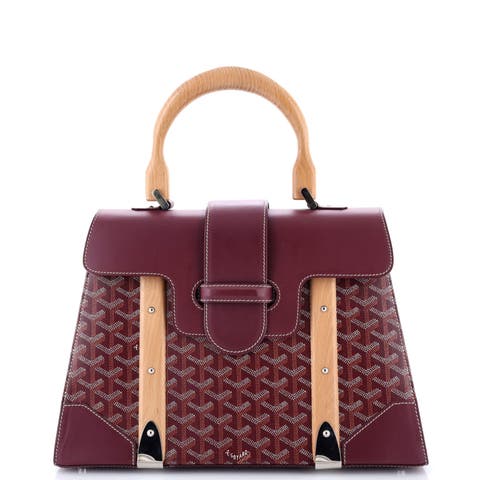 Saigon Top Handle Bag Coated Canvas with Leather MM