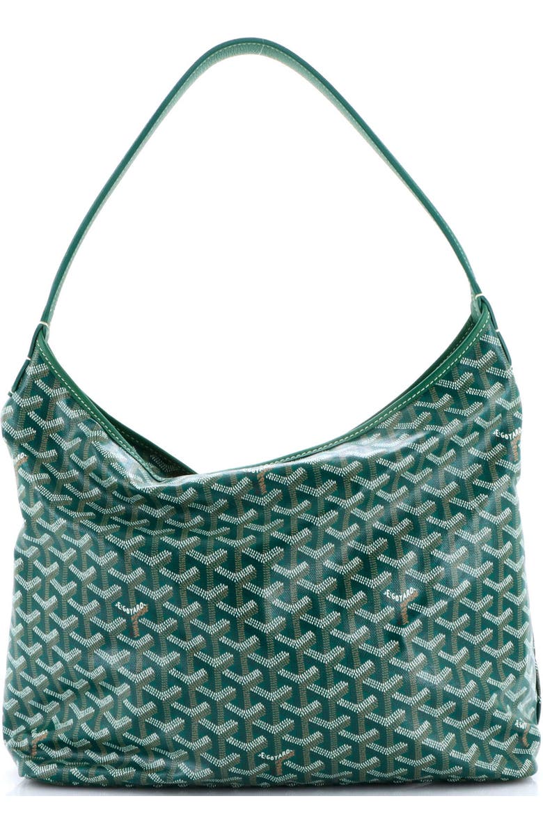 Pre-Owned Goyard Boheme Hobo Printed Coated Canvas, Alternate, color, Green