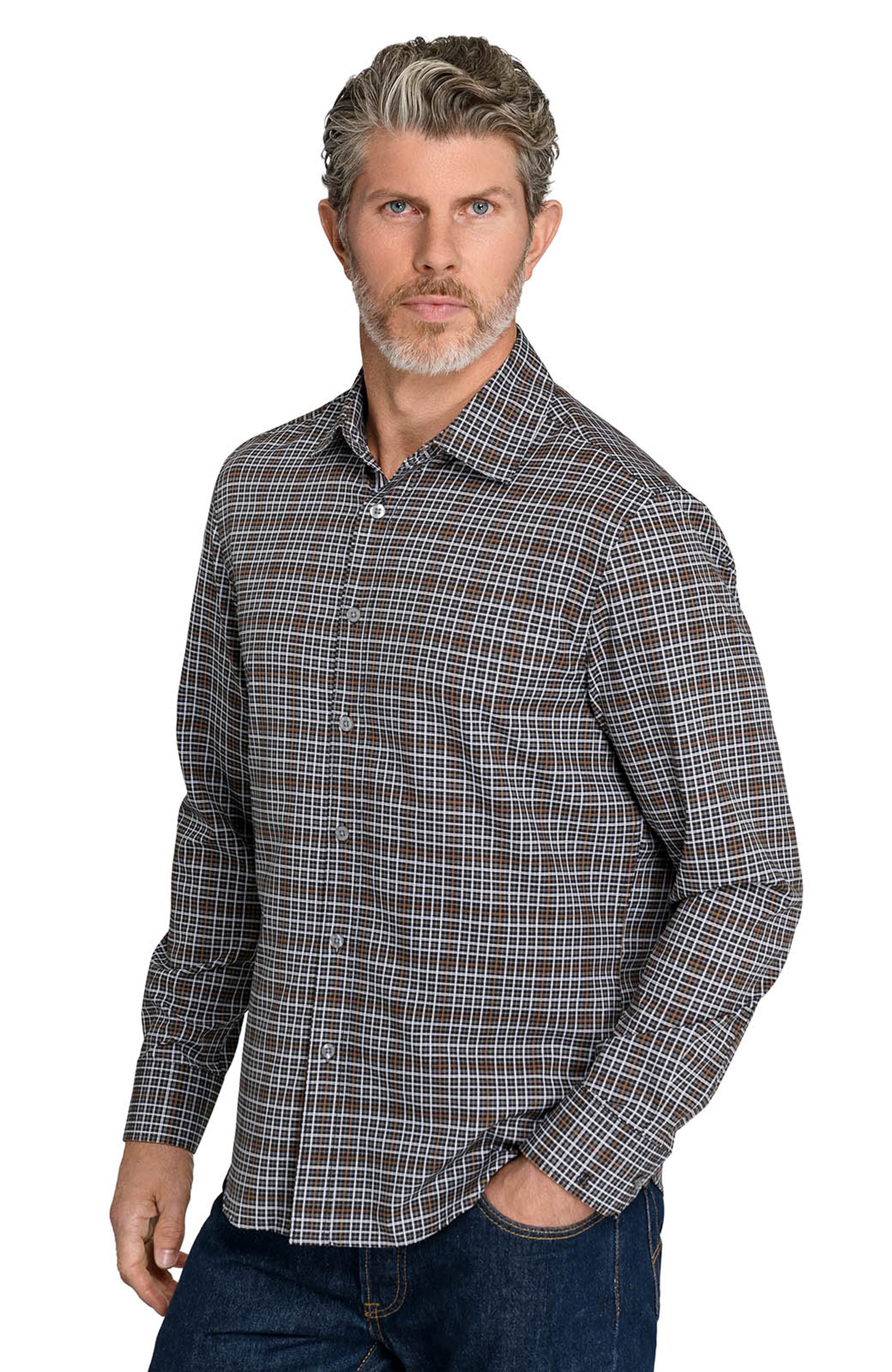 Brooklyn Brigade Glen Performance Shirt (Men) | Nordstrom