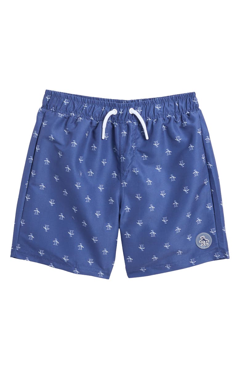 Original Penguin Kids' Penguin Swim Shorts, Main, color, 