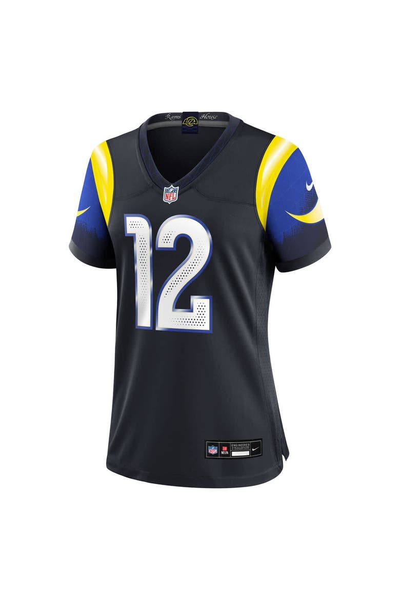 Women's Nike Puka Nacua Midnight Blue Los Angeles Rams 2025 Rivalries Collection Game Jersey, Alternate, color, Dark Blue
