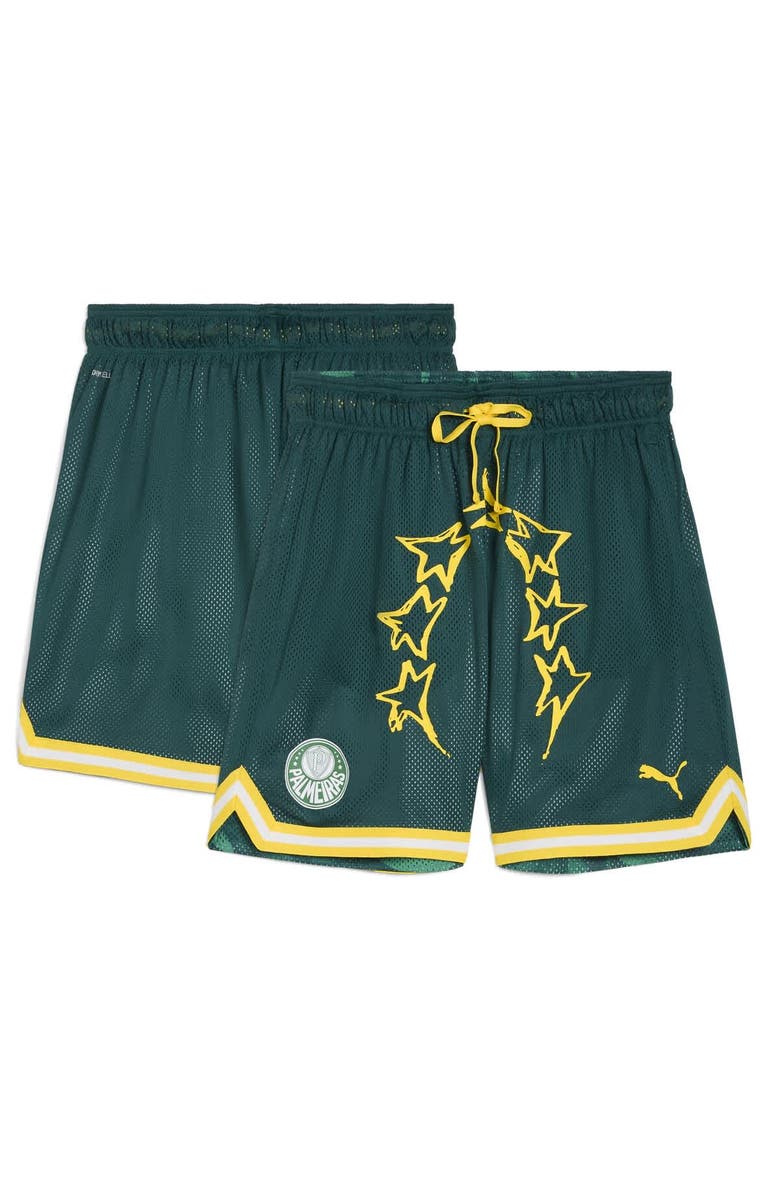 PUMA Men's Puma Green SE Palmeiras 2025 FIFA Club World Cup Hoops Reversible Shorts, Main, color, 