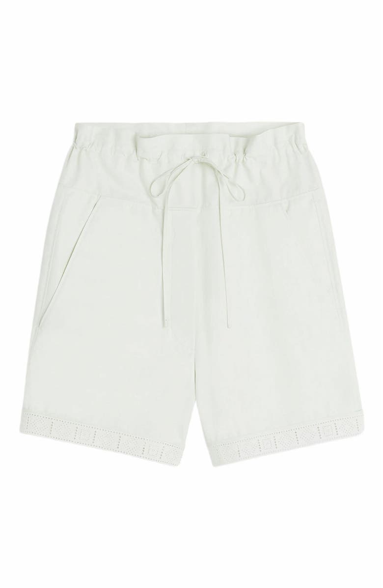 Lanvin Cotton Peplum Shorts, Alternate, color, 