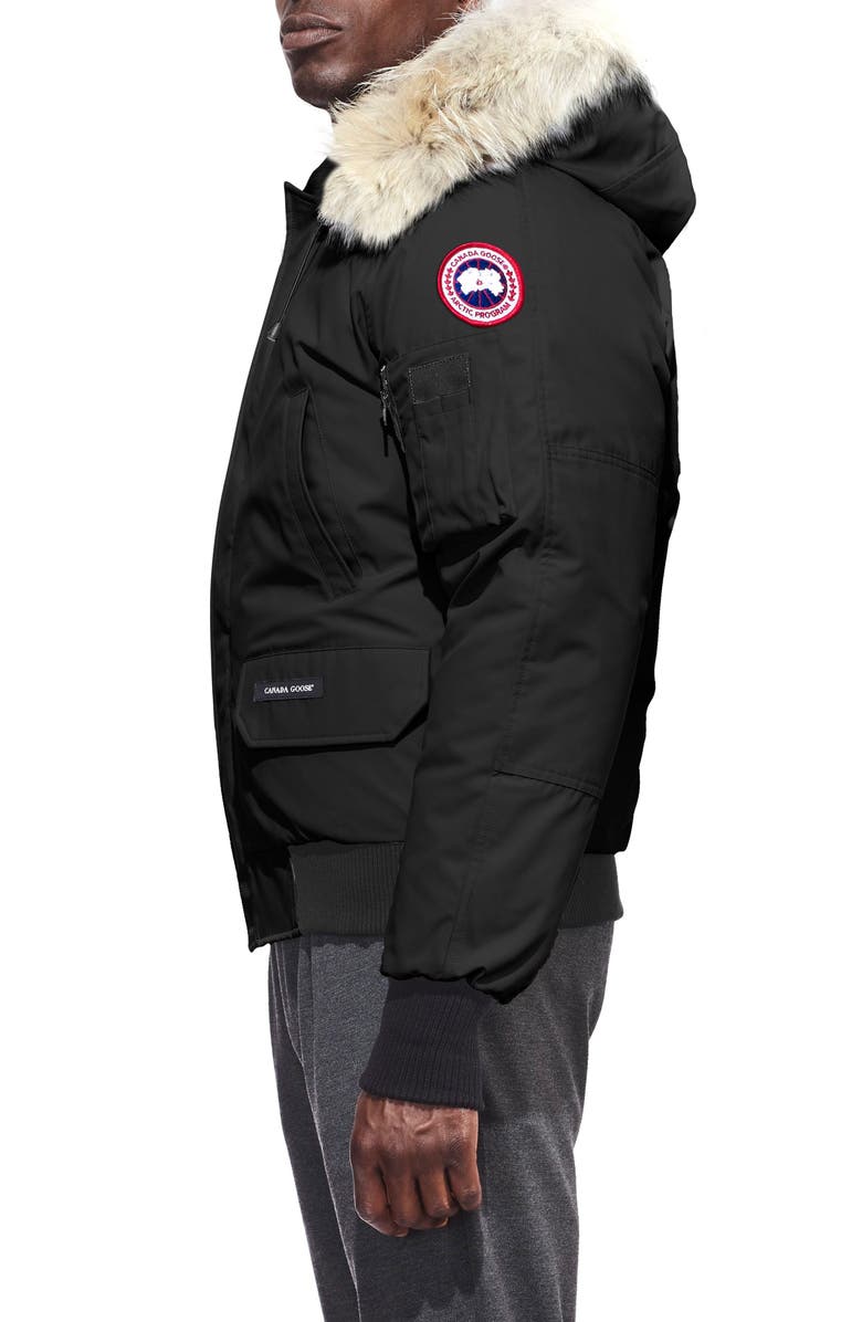 Canada Goose Chilliwack Down Bomber Jacket with Genuine Coyote Fur Trim, Alternate, color, 