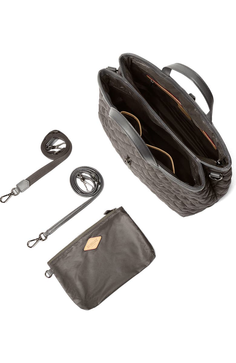 MZ Wallace Medium Astor Diamond Quilted Top Handle Bag, Alternate, color, Magnet