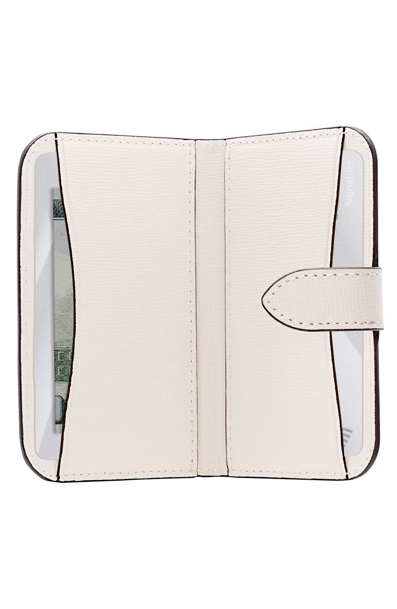 Kate Spade New York morgan magnetic wallet, Alternate, color, Cream