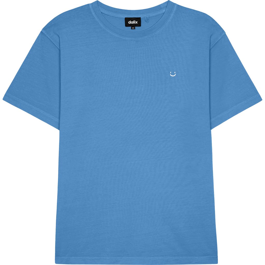 Dalix Mens Lil Smile Midweight Garment Dye Tee