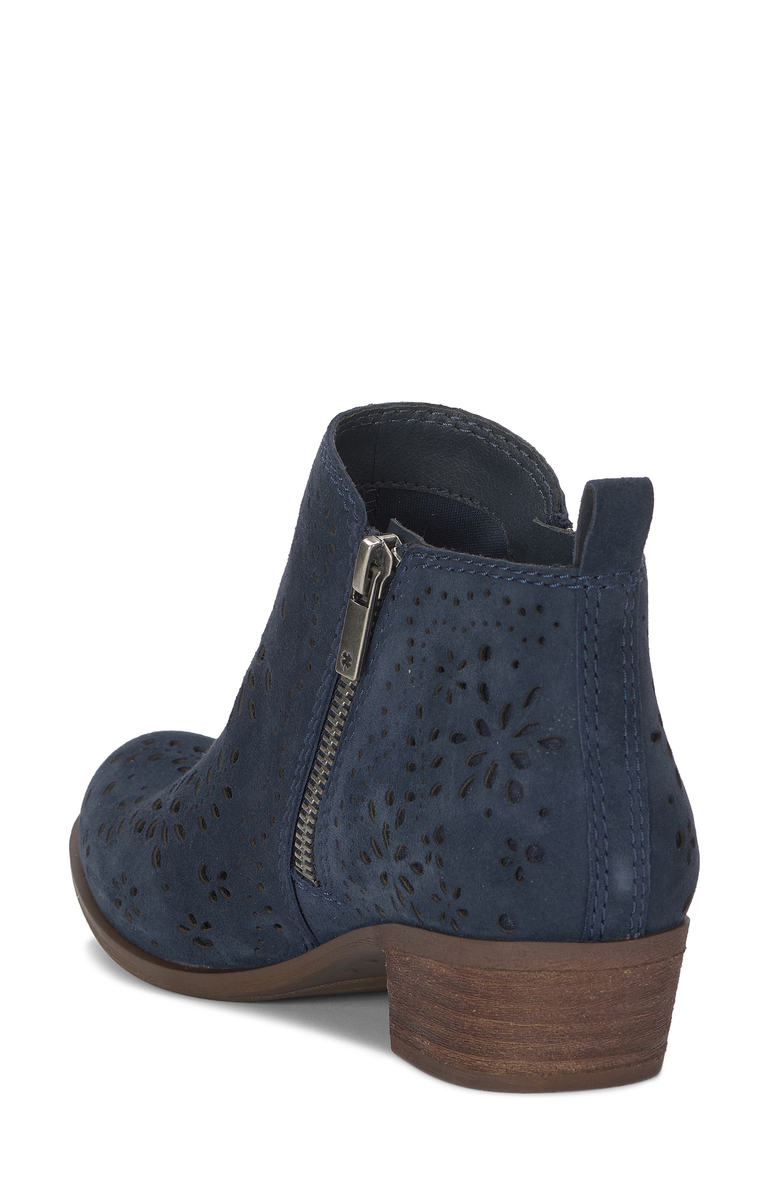 Lucky Brand Basel Bootie, Alternate, color, Navy Blazer Torsue