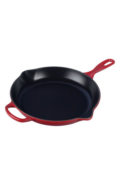 Signature Handle Enamel 11 3/4 Inch Cast Iron Skillet