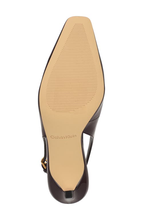 Calvin Klein Harbella Slingback Pump In Burgundy