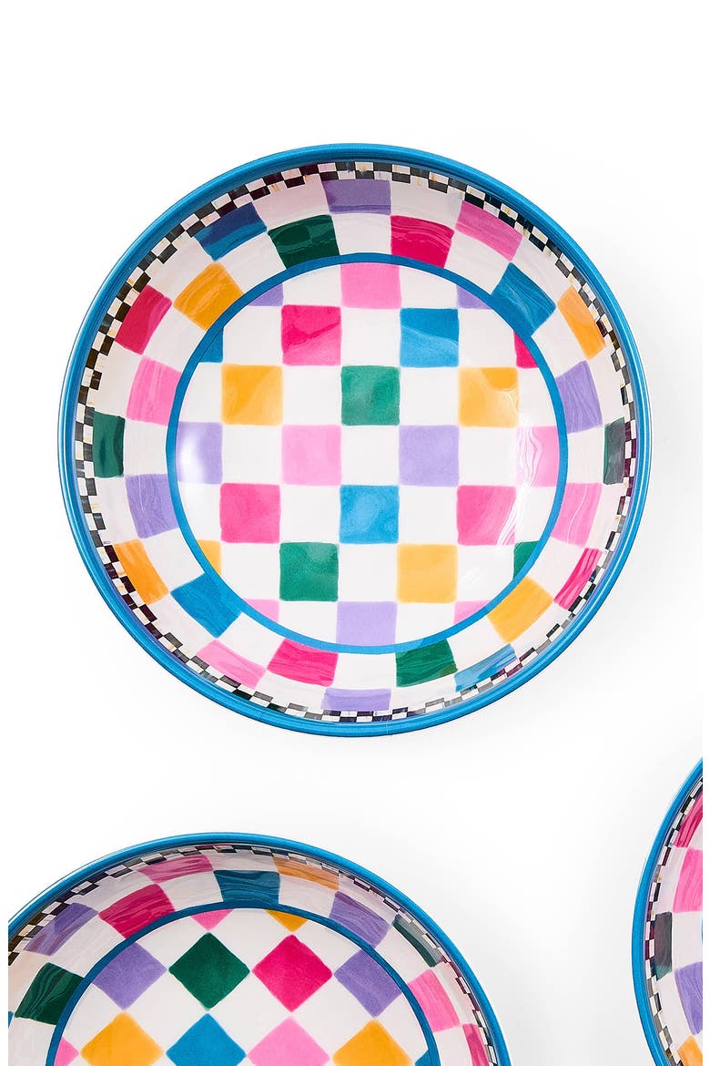 Set of 4 Jamboree Small Melamine Bowls, Alternate, color, MULTI BLUE