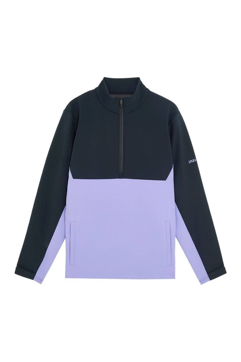 Golf Half Zip Windjammer Jacket, Alternate, color, Moonlight/ Dark Navy