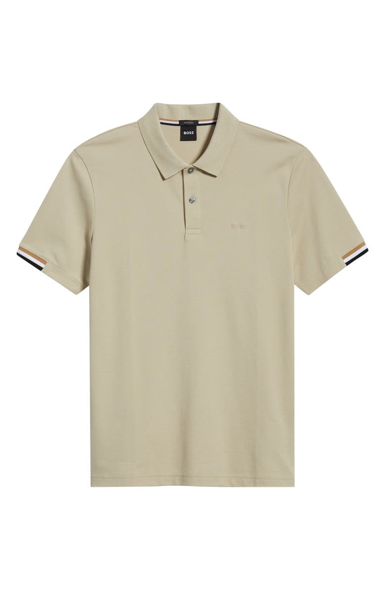 BOSS Parlay 147 Cotton Polo, Alternate, color, Open Bge
